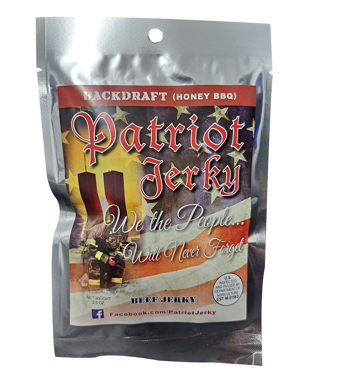 BackDraft (Honey BBQ) Beef Jerky 2.5 oz.