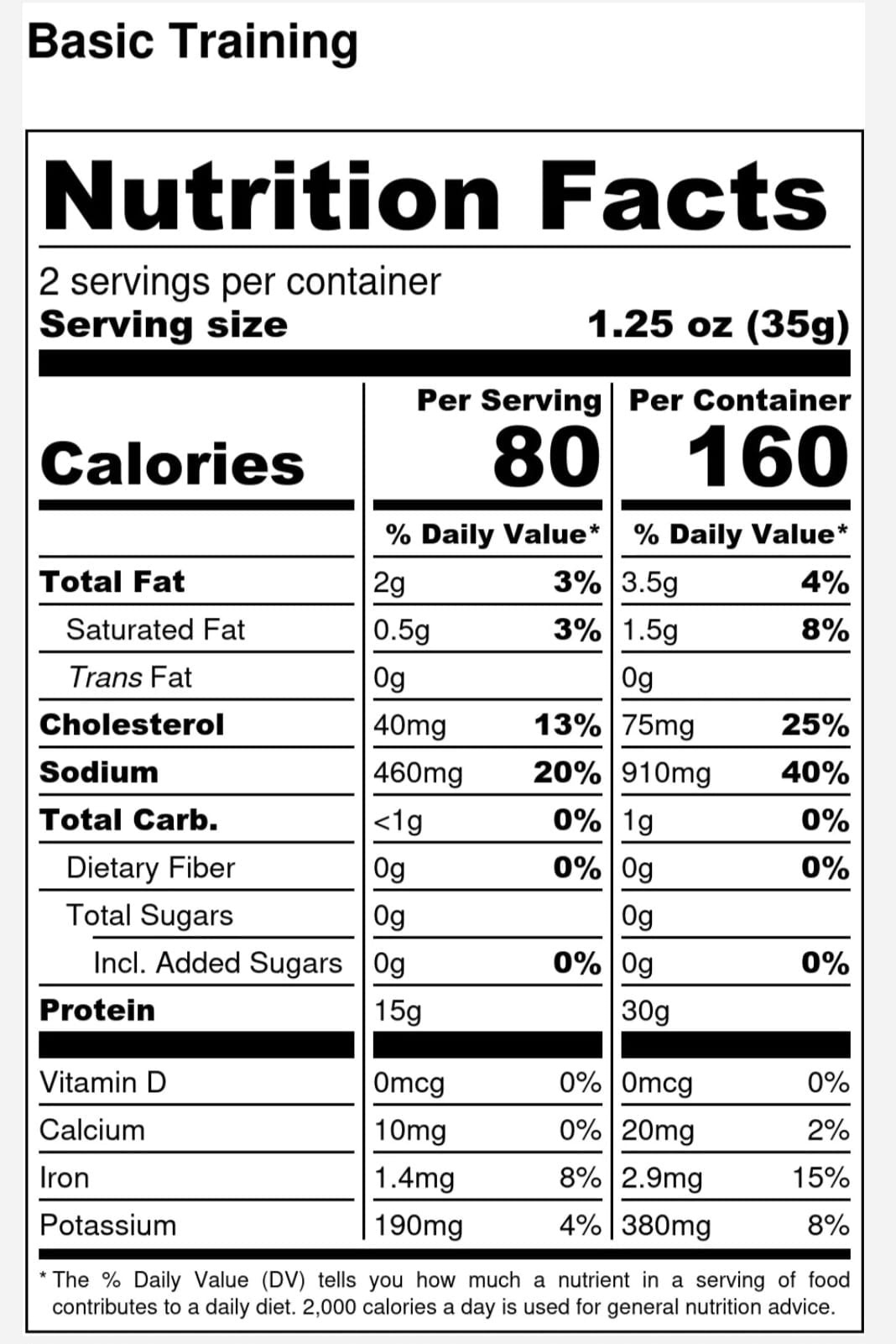 Basic Training (Mild) Beef Jerky 10 oz. (Resealable)
