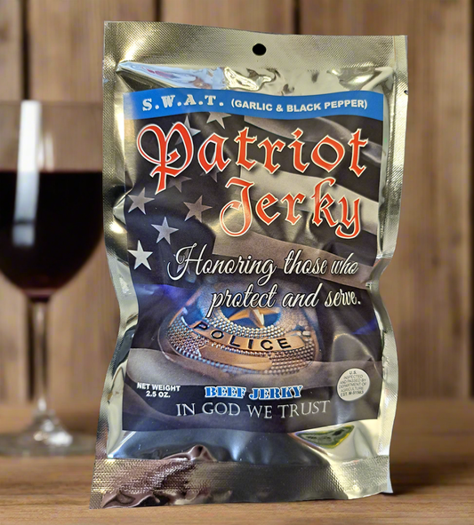 S.W.A.T. (GARLIC & BLACK PEPPER) Beef Jerky 2.5 oz Gluten-Free