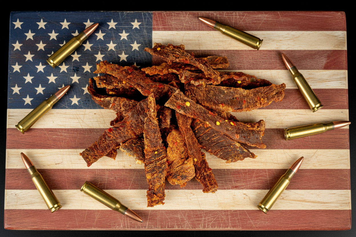 LOCKED & LOADED (BUFFALO FLAVORED) Beef jerky 2.5 oz